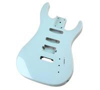 ZAMASS Kit per Chitarra Fai Corpo Chitarra Elettrica Botte in Legno di Pioppo Rosa Verde Fai da Te(Green)