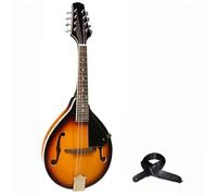 ZAMASS Mandolino per Principiante Set Completo di Strumenti per Mandolino A Otto Corde in Legno Massello Fatto A Mano Tavola Singola Mandolino Singolo Completo(Set 5)