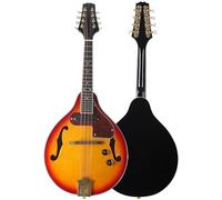 ZAMASS Mandolino per Principiante Strumento A Corde di Mandolino Tibetano Mandolino Elettroacustico Mandolino A Otto Corde Strumento Musicale Etnico(Red)