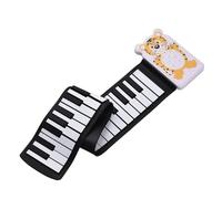 ZAMASS Pianoforte Elettronico Pianoforte Elettronico Pieghevole A 49 Tasti 8 Toni 6 Demo Funzione di Registrazione Altoparlante Incorporato con Effetto Echo Sustain