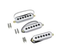 ZAMASS Pickup Set 1 Set (3 Pezzi) Pickup Alnico-V Singoli per Chitarra Elettrica Accessori per Chitarra Elettrica(Silver)