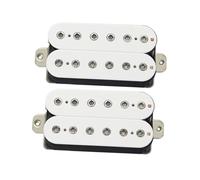 ZAMASS Pickup Set Pickup A Doppia Bobina per Chitarra Elettrica 12 Nucleo Magnetico Regolabile A 6 Angoli Doppio Collegamento Quattro Fili Taglio Singolo(B+N B)