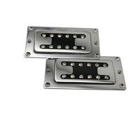 ZAMASS Pickup Set Pickup per Chitarra Pickup per Chitarra Elettrica in Ceramica A Doppia Bobina in Oro Ricambi per Chitarra Professionali(Silver)