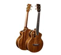 ZAMASS Ukulele Professionale Chitarra Hawaiana Entry-Level per Principianti con Ukulele Elettrico in Mogano da 26 Pollici