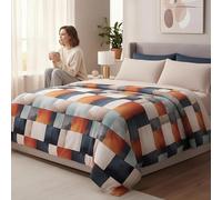 Zambaiti Trapunta Invernale in Microfibra Una piazza e Mezza 220x260 cm - Imbottitura 300 g/m² Anallergica - Stampa Digitale - Made in Italy