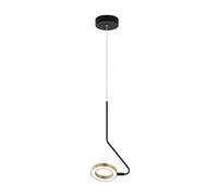 Zambelis Lampada LED a sospensione 22045 braccio mobile bianco opaco/oro Zambelis