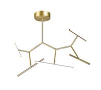 Zambelis Plafoniera LED 2071, 5 luci 90 cm, oro Zambelis