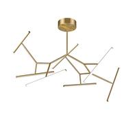 Zambelis Plafoniera LED 2073, 7 luci 120 cm, oro Zambelis
