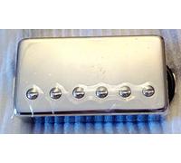 Zambelli Pickup per Chitarra Elettrica HUMBUCKER PAF Divisibile in Alnico-V Intrecciato a Mano, Posizione 14 Kohm, Argento, Metallo