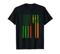 Zambia Bandiera Zambia Radici dello Zambia America USA Zambia Orgoglio Maglietta