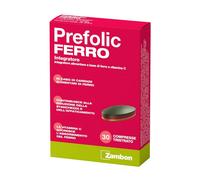 Zambon Prefolic - Ferro Integratore Alimentare Ferro e Vitamina C, 30 Compresse