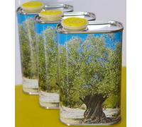 Zambonin agricoltura Contenitori per la conservazione dell'olio in Metallo Completi di Tappo (3, 0,5 Litri)