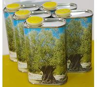 Zambonin agricoltura Contenitori per la conservazione dell'olio in Metallo Completi di Tappo (5, 0,250 Litri)