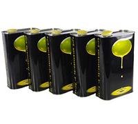 Zambonin agricoltura Contenitori per la conservazione dell'olio in Metallo Completi di Tappo (5, 1 litro)