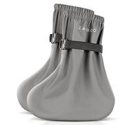 Zamboo Copriscarpe Impermeabili Bambini, Copriscarpe Pioggia Senza Sostanze Nocive (OekoTex Standard 100), Cover Scarpe Lavabili in Lavatrice - Piedi Caldi e Asciutti con Fodera in Pile - Grigio