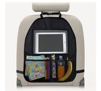 Zamboo Organizer Sedile Auto Bambini con Scomparto per Tablet (fino a 11") | Portaoggetti Sedile Auto Bambini per Giocattoli e Altro | Porta Tablet da Auto Adatto a Qualsiasi Sedile - Nero