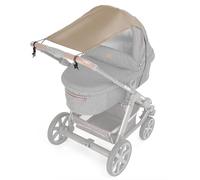 Zamboo - Parasole Passeggino Universale per Carrozzina, Parasole Carrozzina Universale Regolabile con Protezione UV 50 - Beige