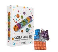 Zambuph 12/36/60 pezzi di dadi da gioco portatili, giochi di parole, giochi da tavolo per genitori e figli, multigiocatore, stimolanti per il cervello, riutilizzabili per adulti e bambini, 36 pezzi