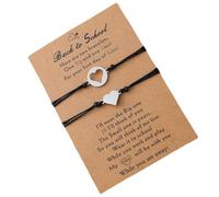 Zambuph 2 Pezzi Coppia Braccialetto Hollow-Out Regolabile Classico Set di Gioielli da Polso Fatti a Mano Moda Catene a Mano Portatili