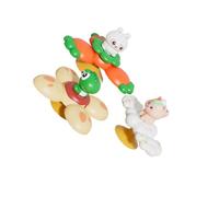 Zambuph 3 pacchi/Lotto Sucker per Spinner Giocattolo Portatile per Principianti Tutte Le superfici Adatte TPE Fatto da Bagno Sucker per Spinner Toy, Simpatico Animale Domestico 3D