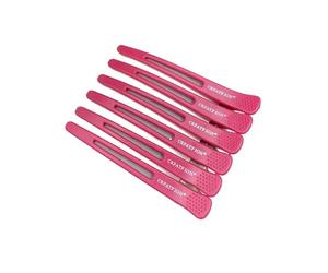 Zambuph 6 pezzi Morsetto fisso per capelli Non traccia Fai da te Copricapo da donna Decorazione per ragazza Clip per parrucchieri Negozio per la casa, Rosa rossa