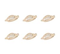 Zambuph 6 pz/set Artigli Dei Capelli Francesi Per Capelli Spessi Antiscivolo Mascella Clip In Resina Leggero ABS Piatto Artiglio Pinze Per Spessi Durevole, Beige, 12.4 * 3.4*.7 cm