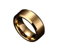 Zambuph Anelli a fascia unisex in acciaio inossidabile Knuckle Gioielli da sposa Lavoro Moglie Marito Regali di compleanno personalizzati Accessori, Taglia 9