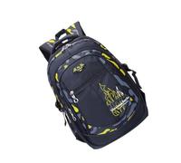 Zambuph Borsa da scuola per ragazzi adolescenti - Zaini da giorno in nylon impermeabile a rete di grande capacità per bambini non tossici tutti i giorni, Giallo
