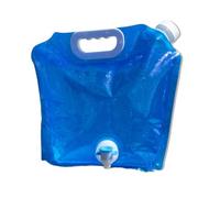 Zambuph Borsa per l'acqua Portatile con beccuccio Contenitore Pieghevole Riutilizzabile Emergenza Campeggio Cibo Viaggio Accessori per Bevande vuote, 10L, Blu