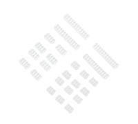 Zambuph Cable Management Master Set di 24 pettini organizzatori per cavi con 6 pin, 8 pin e 24 modelli per cavi ordinati, raccoglitore per, 8, 6, 3, pezzi, Bianco, 4