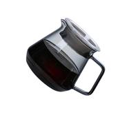 Zambuph Caffettiera in vetro con filtro per caffè, per preparare il caffè a casa e in ufficio, con caratteristiche di resistenza al calore che garantiscono una manipolazione e