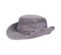 Zambuph Cappello da Pescatore da Donna Cappello Campeggio Regolabile a per Tesa Larga con Corda Cappelli Pescatore dal Design Semplice alla Moda Donna, Grigio