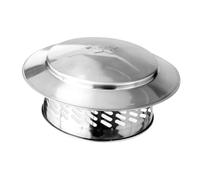 Zambuph Cappuccio Antipioggia per Camino Prestazioni affidabili Aggiunta di Stile e prevenzione dell'ingresso di detriti piovani nel per Sistema camini Tubo Scarico fumi, Argento, 8