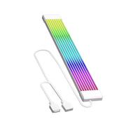 Zambuph Cavo di prolunga per alimentazione computer desktop Barra luminosa a LED ARGB da 5 V Ottimizzazione delle connessioni della scheda madre per effetti, Strisce bianche 8, 23.5x1 cm