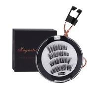 Zambuph Ciglia magnetiche con stelo morbido trasparente per un look accogliente Ciglia finte con aspirazione magnetica naturale, sensazione biomimetica, KS02-4