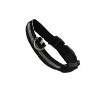 Zambuph Collare per animali domestici Illuminazione a LED Pet regolabile ABS Ricaricabile per auto Animali anti-smarrimento Collari Sicurezza Ricarica USB esterna, Ricaricabile colorato, XS