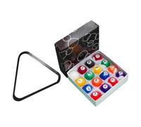 Zambuph Confezione da 16 mini palline da biliardo in resina resistente ed elastica, stabili e non facilmente danneggiabili, lisce e resistenti allo sbiadimento, Palla 3.2 cm