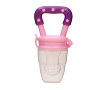 Zambuph Conveniente per il viaggio Capezzolo per bambini Integratore vegetale per alimenti freschi Ciuccio per bambini in silicone alla moda sicuro e non tossico, Rosa, S