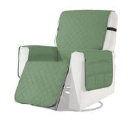 Zambuph Copridivani elasticizzati trasformano il soggiorno all'istante, adattano come un guanto, proteggi poltrona resistente ad animali domestici e bambini, verde militare, S