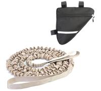 Zambuph Corda da Traino per Bicicletta in Nylon Connessione Rapida per Bambini Stretch Pull Strap Trailing Cord Attachment Riders Equipment, Cachi