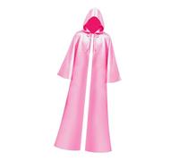 Zambuph Costume da mago, stregone, mago e sacerdote in stile gotico con lungo mantello con cappuccio per creare splendidi look di Halloween, mantello con cappuccio, costume da