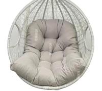 Zambuph Cuscino per sedia sospesa imbottito in morbido poliestere per il comfort dell'oscillazione domestica, che fa sentire le persone a proprio agio e allevia lo stress, grigio chiaro, 80 * 120 cm