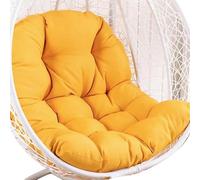 Zambuph Cuscino per sedia sospesa imbottito in morbido poliestere per il comfort dell'oscillazione domestica, che fa sentire le persone a proprio agio e allevia lo stress, giallo, 80 * 120 cm