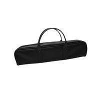 Zambuph Elegante custodia per flauto, elegante e impermeabile, funzionale per flauti standard a 16 e 17 fori, borsa portaoggetti in pelle PU per flauto piccolo a 16 fori