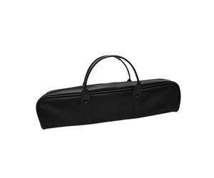 Zambuph Elegante custodia per flauto, elegante e impermeabile, funzionale per flauti standard a 16 e 17 fori, borsa portaoggetti in pelle PU per flauto piccolo a 16 fori