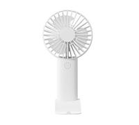 Zambuph Esterno portatile portatile ad energia eolica forte raccolta del vento e alimentazione d'aria ABS Mini USB silenzioso piccolo ventilatore, Ghiacciaio Bianco