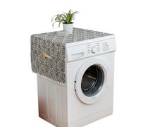 Zambuph Frigorifero pulito e privo di polvere con copertura lavabile in lavatrice Copertura per macchina in poliestere antipolvere Lavaggio, porcellana blu e bianca,1, 70 * 170 cm