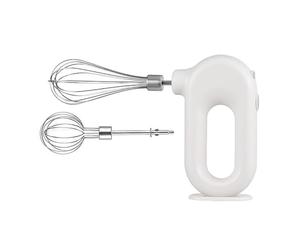 Zambuph Frullino per le uova Sbattitore elettrico Gadget da cucina Ricarica rapida Funzionamento a batteria Comodi utensili da cucina Agitatore per uova montate, Bianco