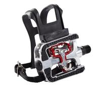 Zambuph Gabbie per le dita dei piedi dei pedali della bici da esercizio, clip in lega di alluminio resistente, costruzione in PP per resistenza all'usura, gabbie per le dita piedi pedali della bici