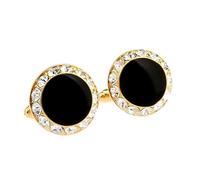 Zambuph Gemelli rotondi unici da uomo, stile elegante e sorprendente, accessorio affascinante per feste di matrimonio, regalo per amici. Gemelli unici che possono essere un
